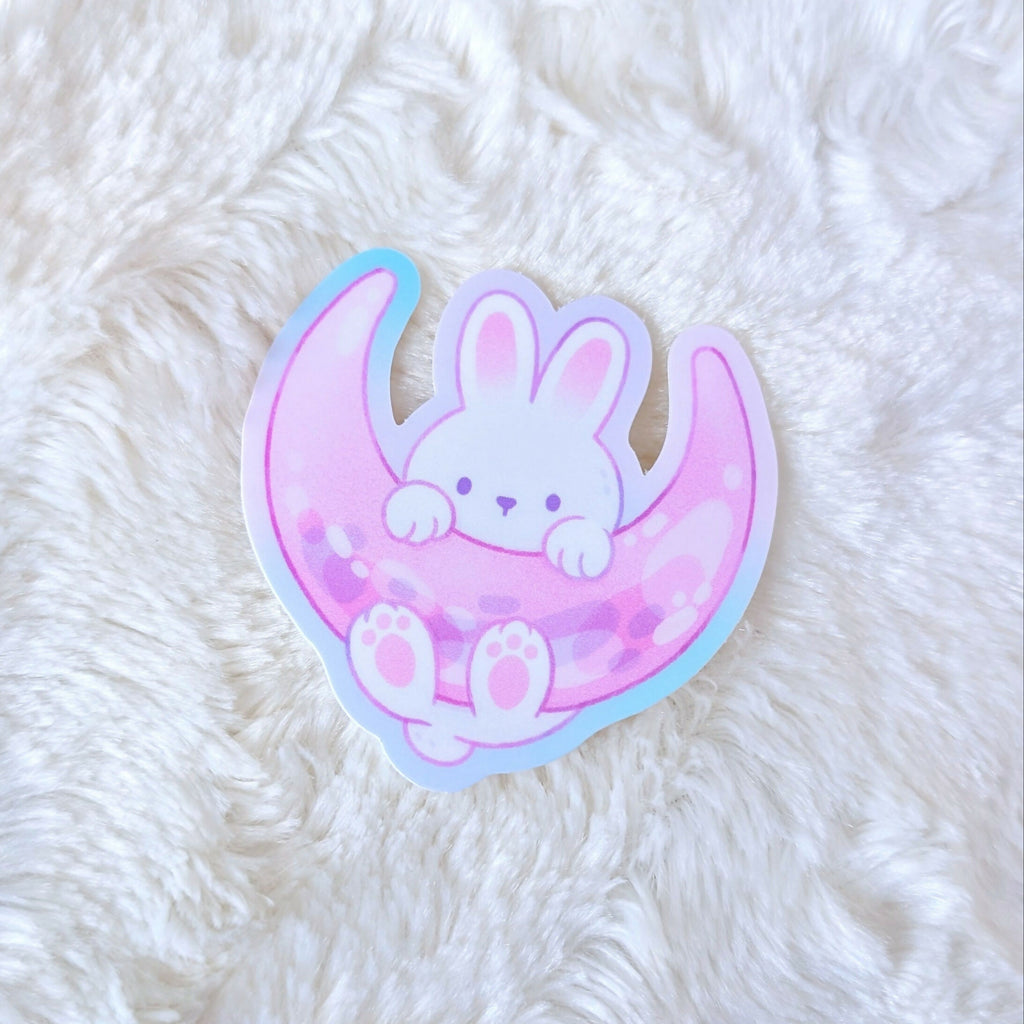 Moon Rabbit Vinyl Sticker