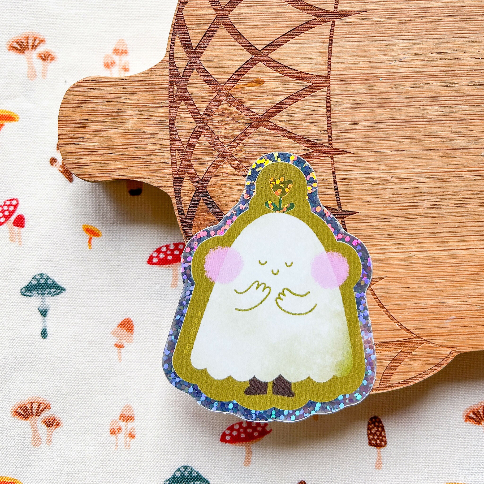 Glitter Ghost Sticker