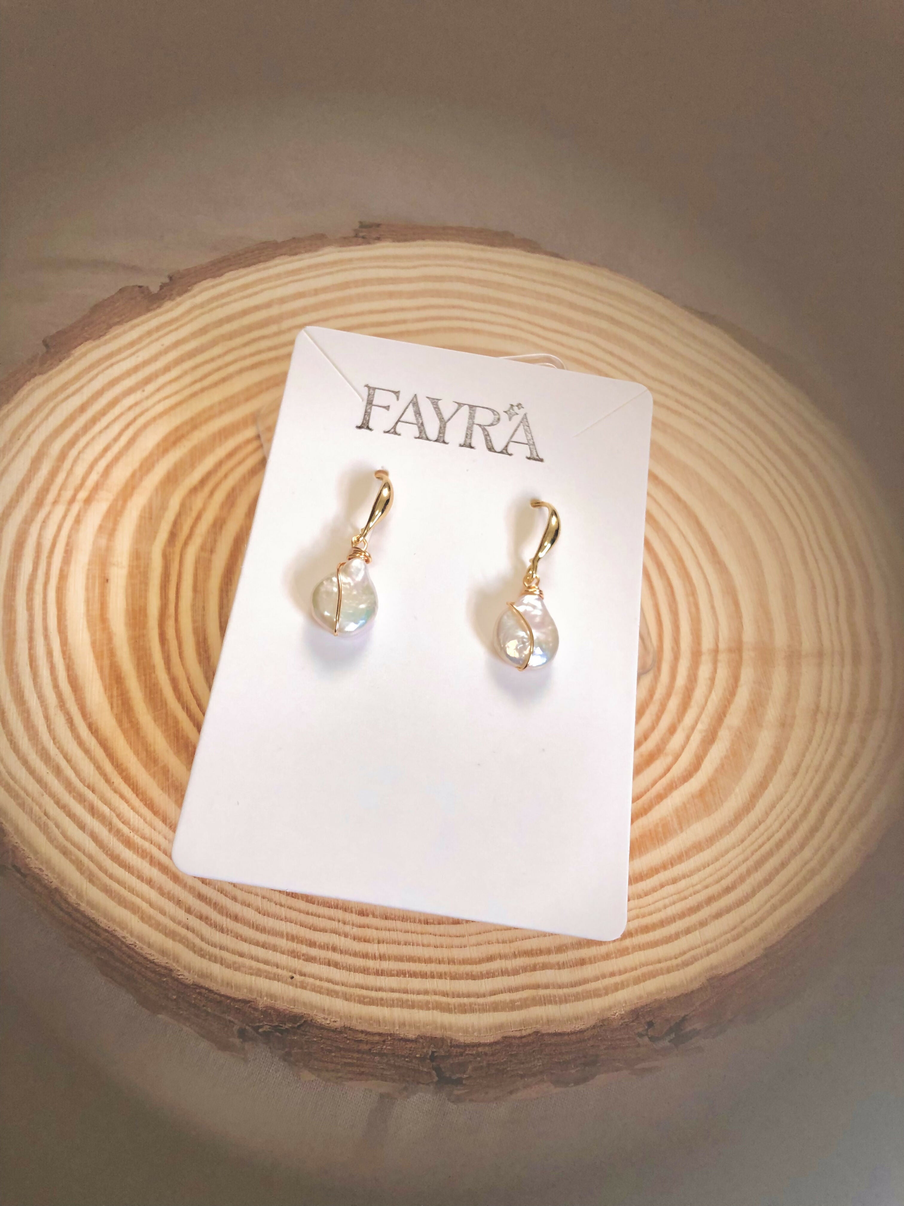 Grace Pearl Wrapped Earrings
