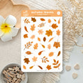 Autumn Leaves Vinyl Sticker Sheet