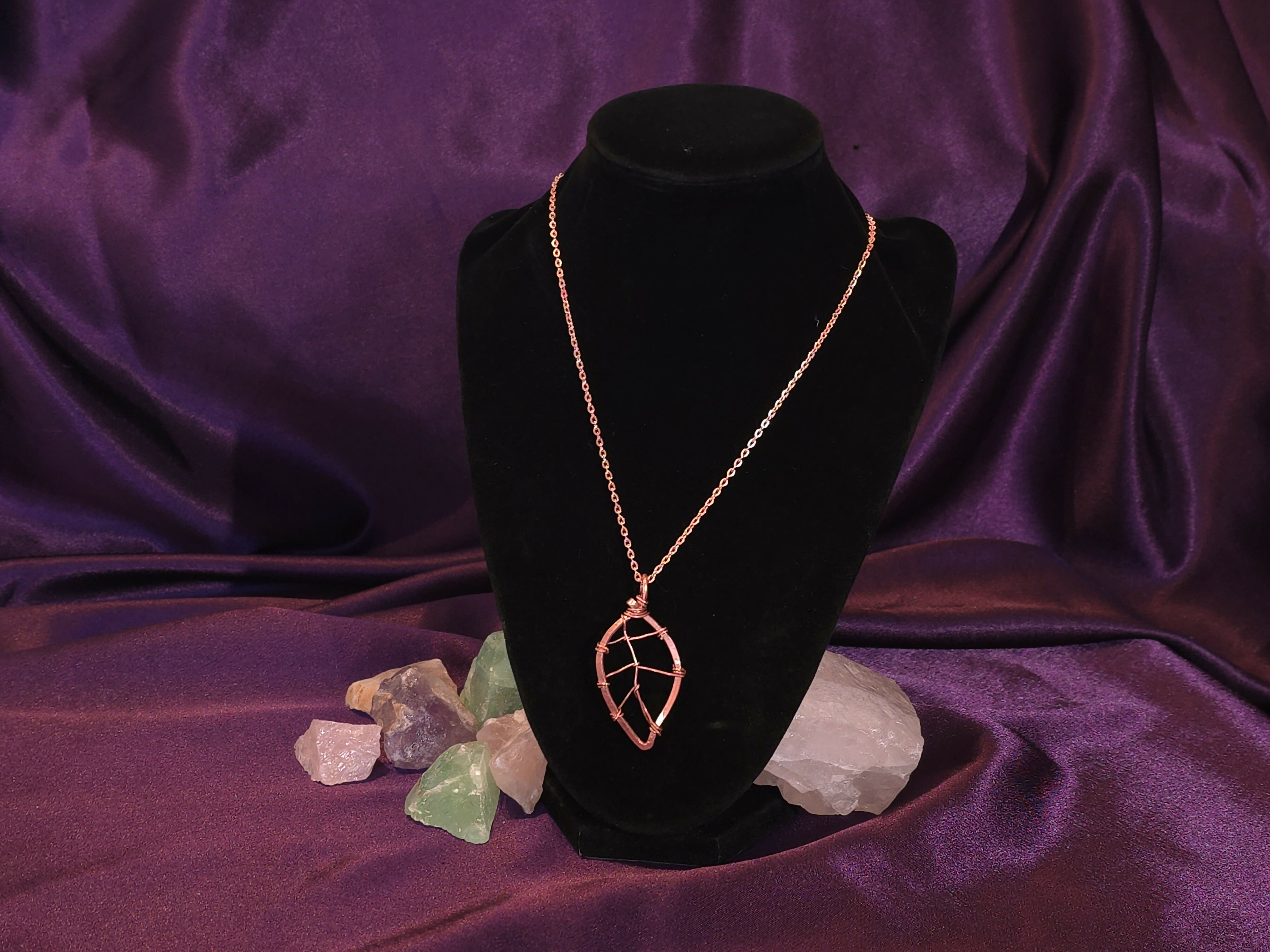 Copper Leaf Necklace