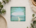 Hand Painted Art Sticky Notepad - Forest