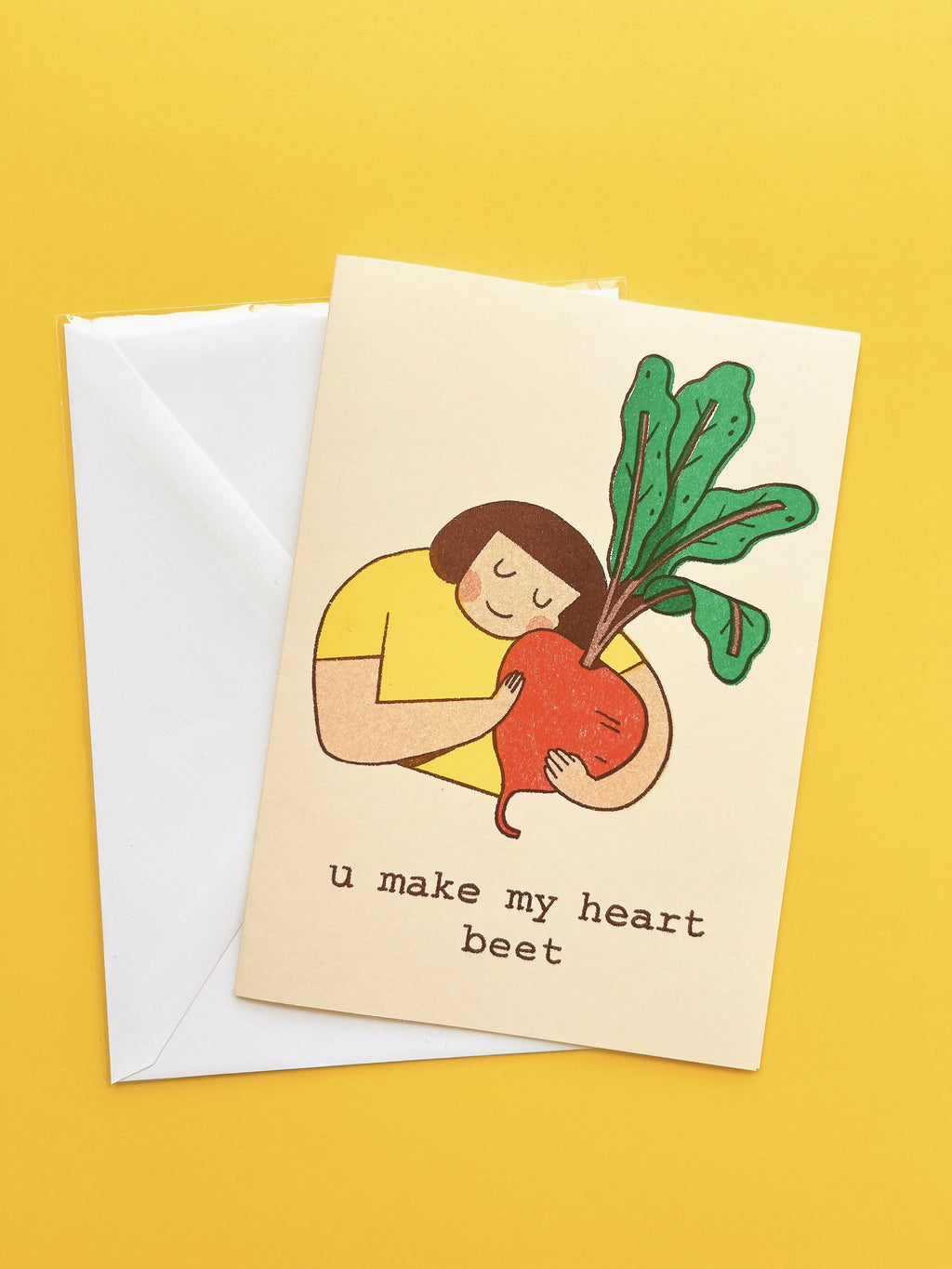 U Make My Heart Beet Card