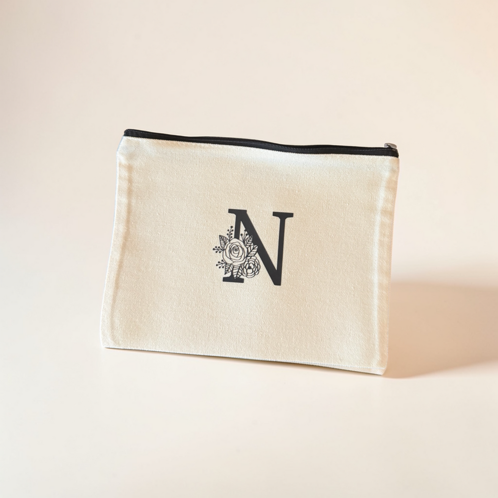 N, O, P, Q - Monogram letter pouches