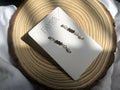 Sophia Garnet Timeless Studs (14K GP)