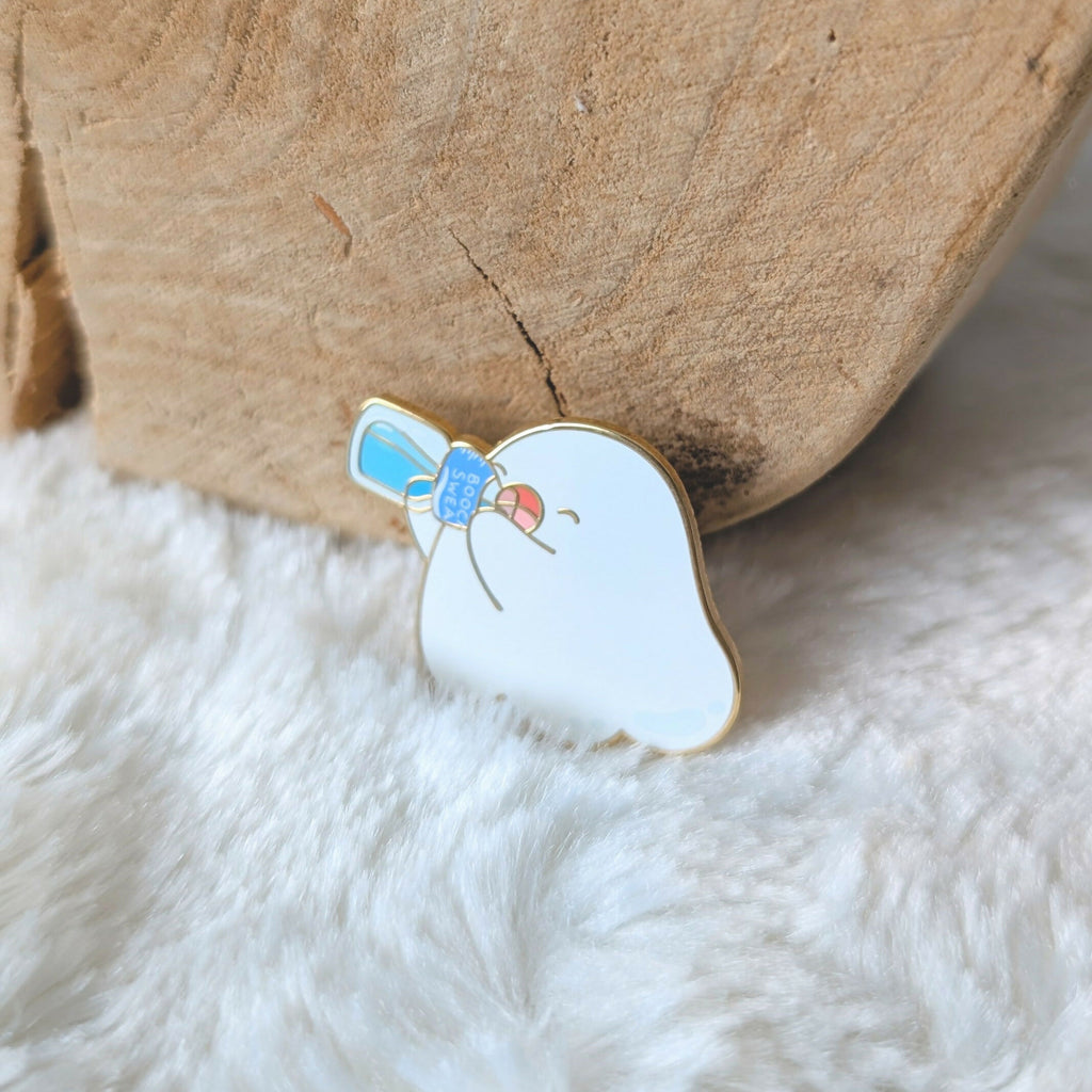 Hydrate Ghost Enamel Pin