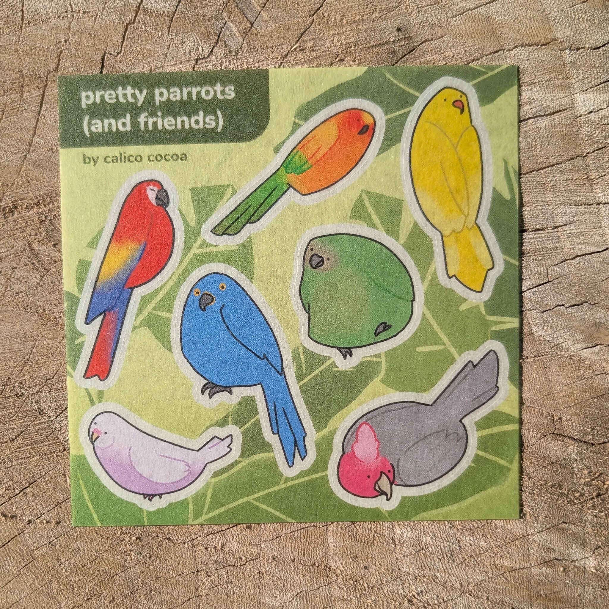 Pretty Parrot Sticker Sheet