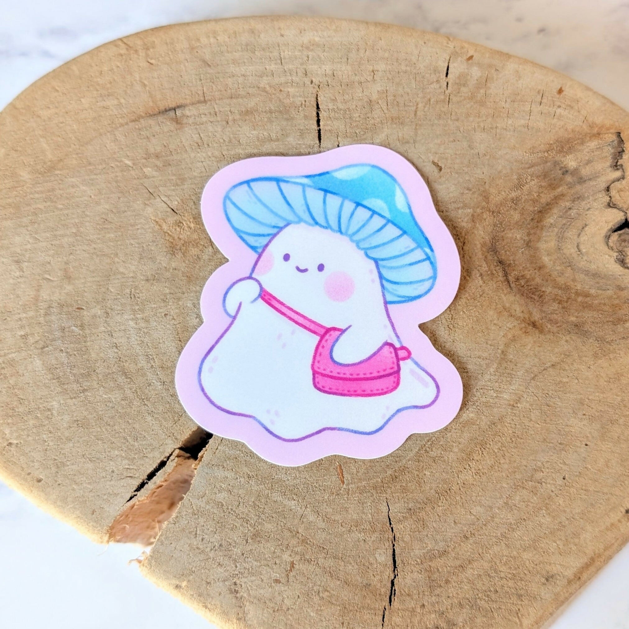 Mushroom Ghost Vinyl Sticker