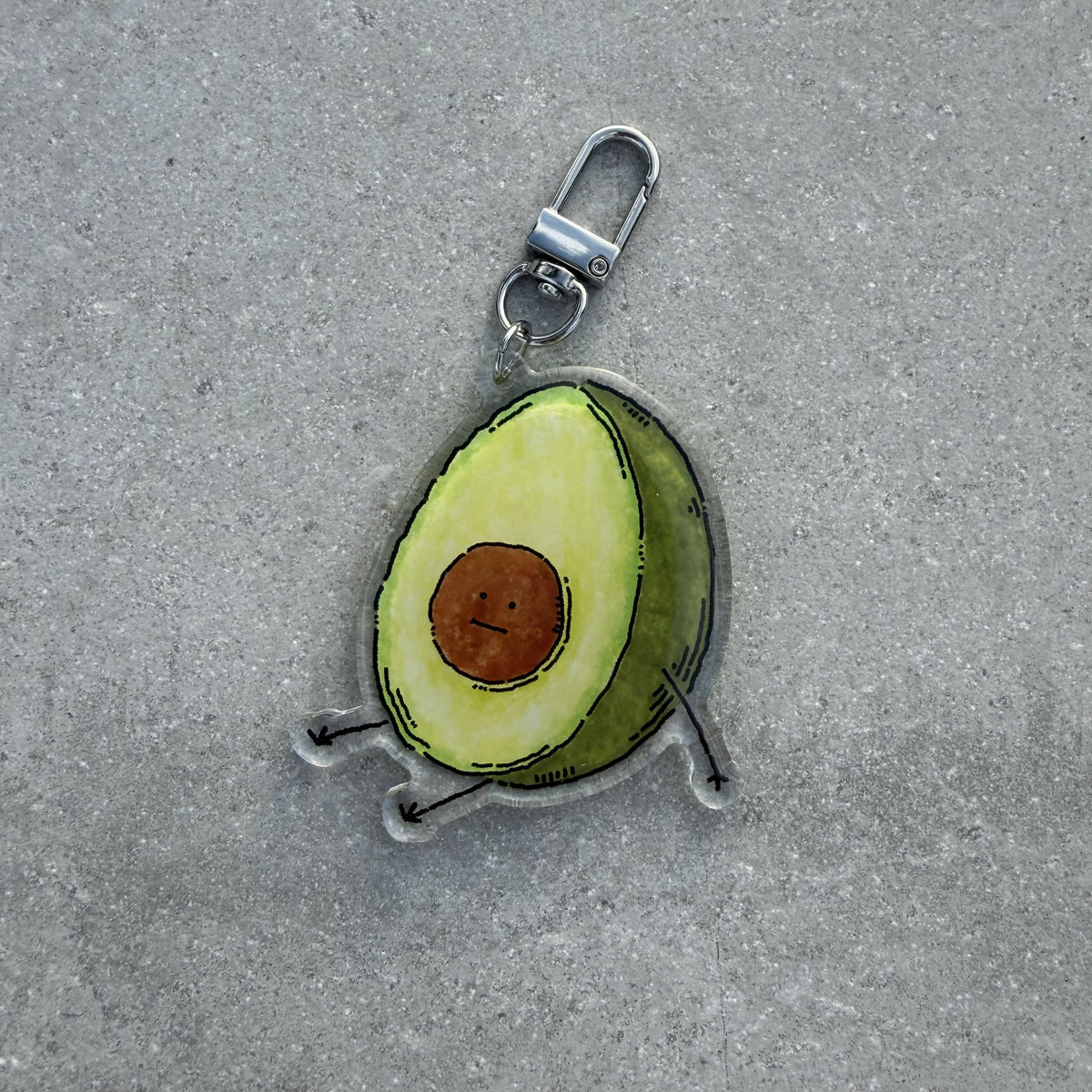 Avocado Keychain