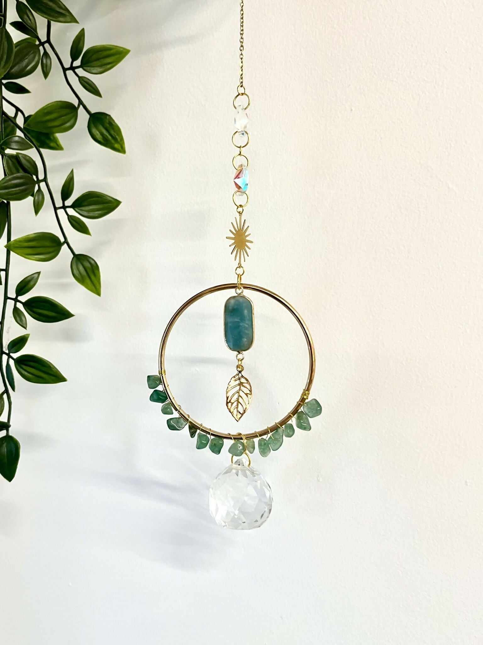Green Stone Suncatcher