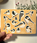 Black-Capped Chickadees Vinyl Sticker Sheet