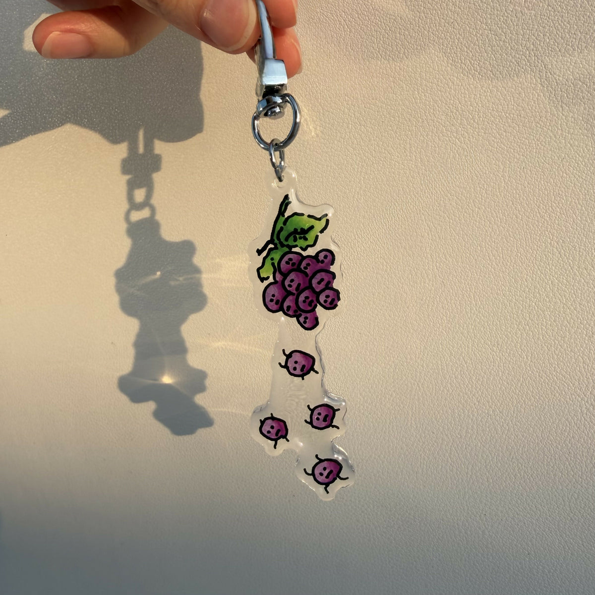 Running Grapes Keychain