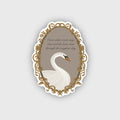 Macbeth Swan Sticker