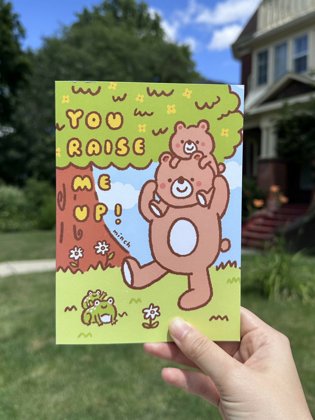 You Raise Me Up Family Greeting Card