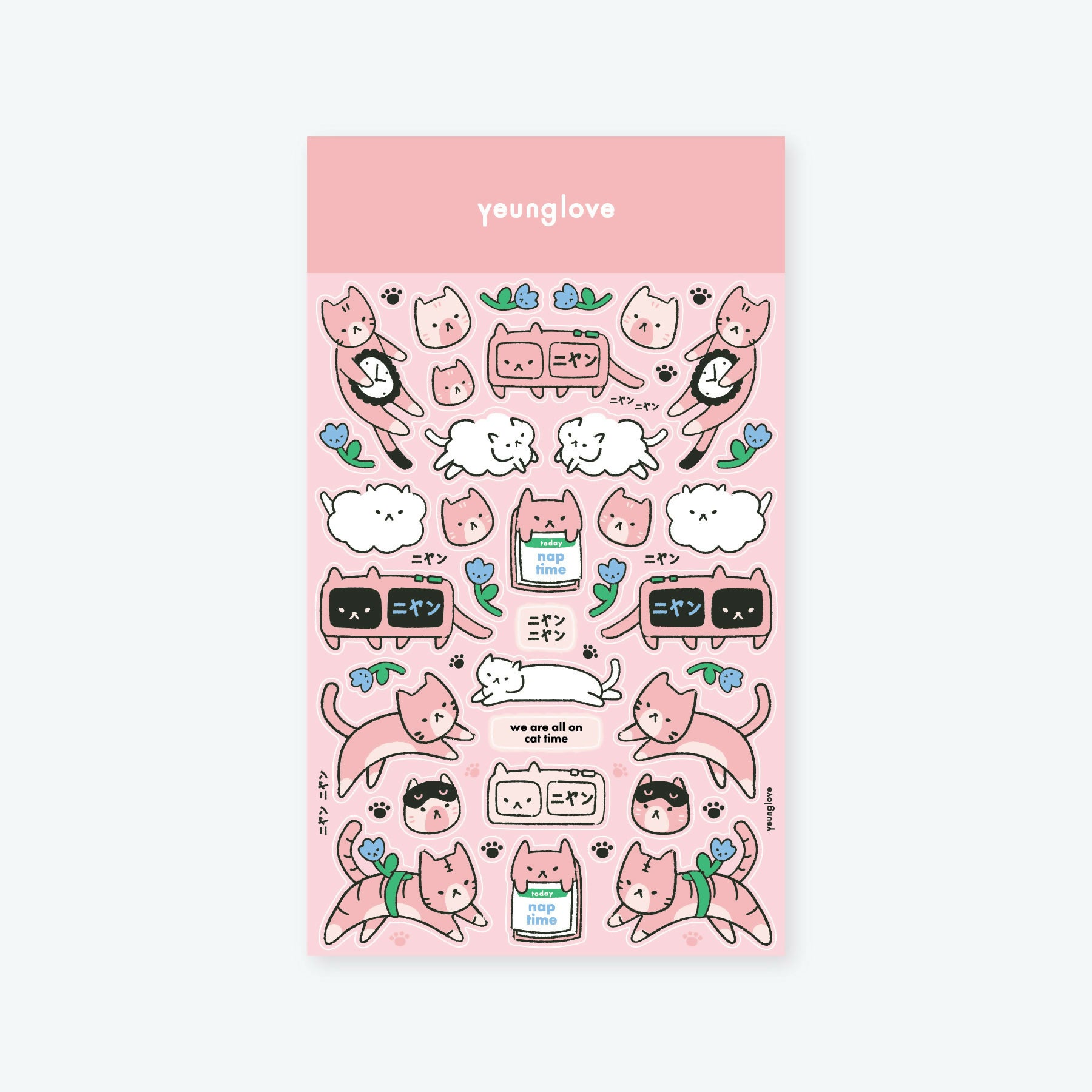 Cat Time Sticker Sheet