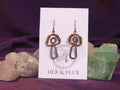 Copper Mushroom Earrings