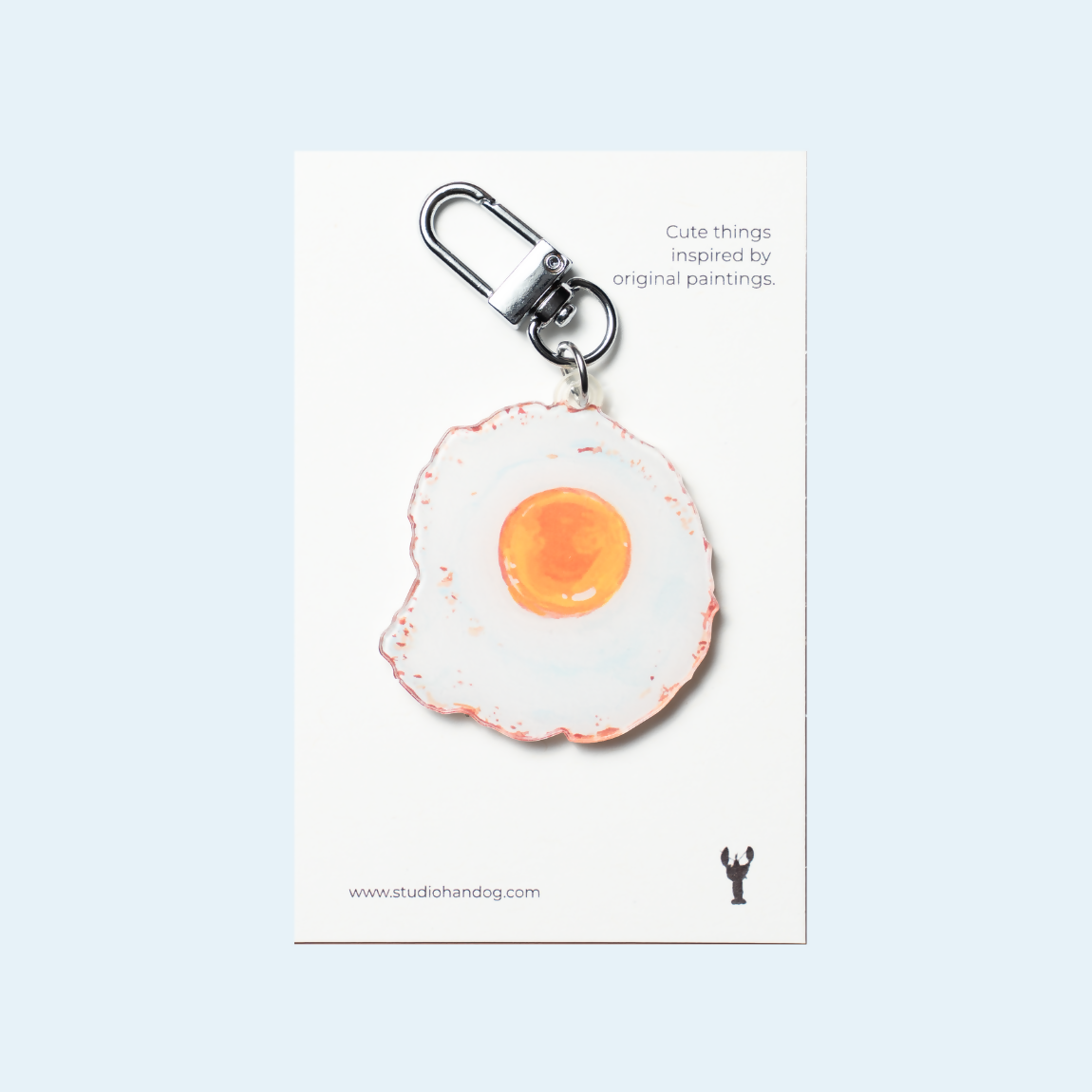 Fried Egg Acrylic Keychain