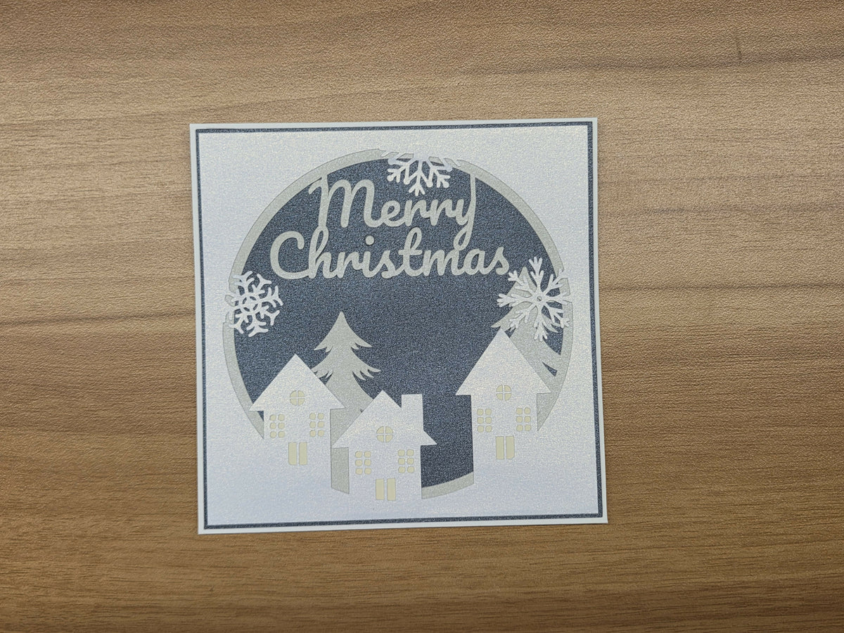Card - Merry Christmas House Scene