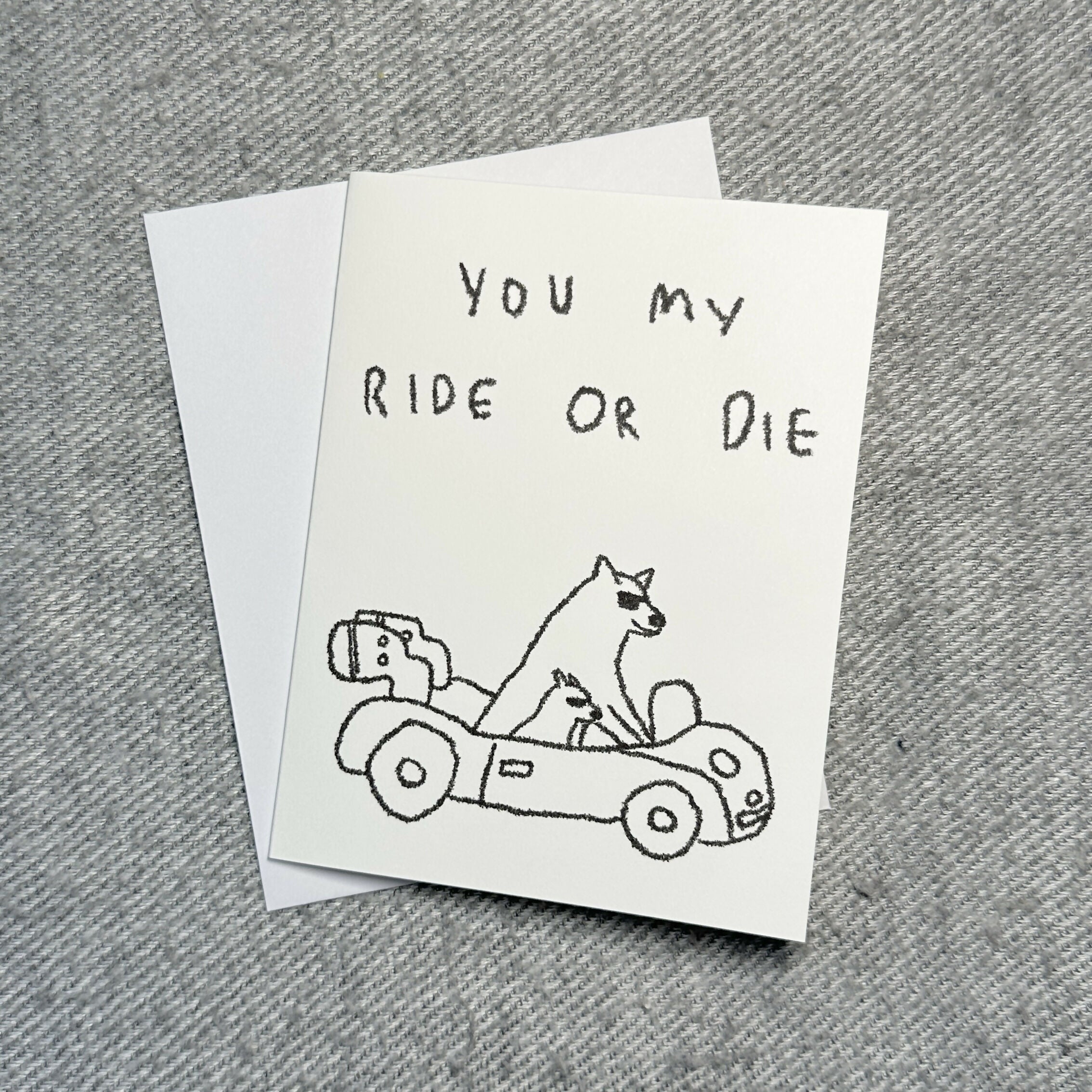adoration card - dog