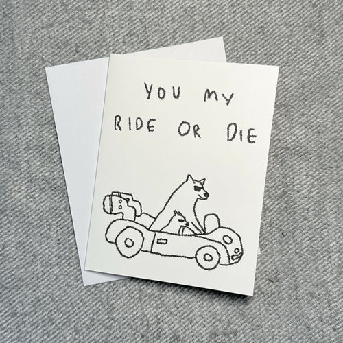 adoration card - dog