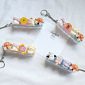 Resin Charm Keycap Clicker Keychain: Halloween