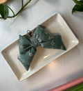 Puffy Floral Green - Bow Kaychain ●Small Batch●
