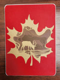 Maple Leaf Deer Card
