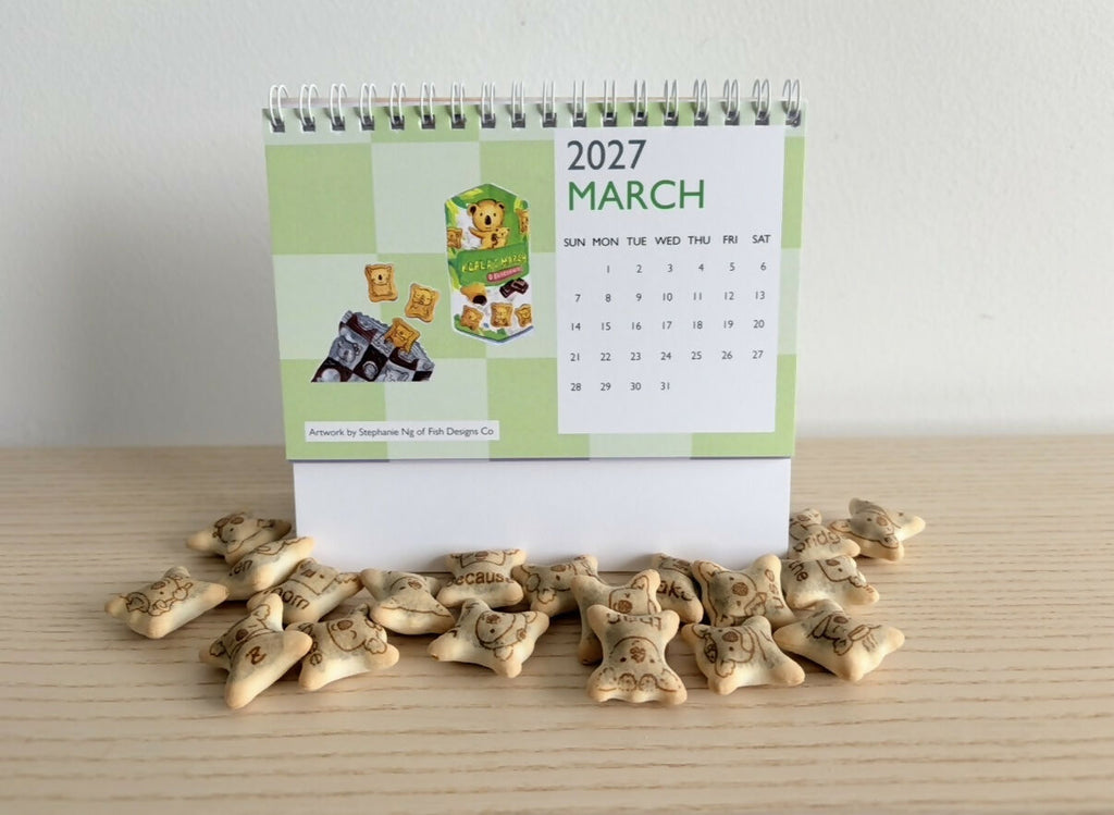 2027 Calendar - Childhood Snacks