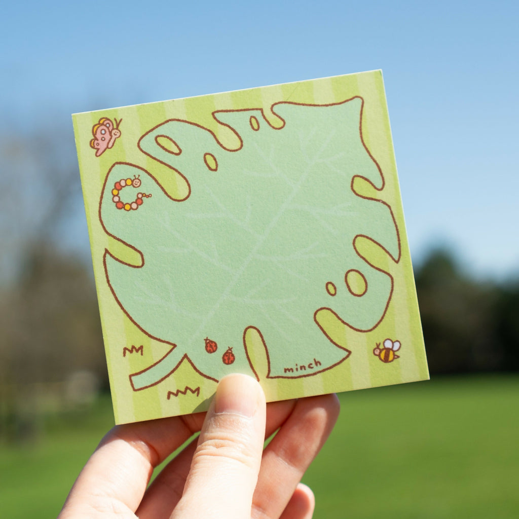 Fresh Green Monstera Square Notepad