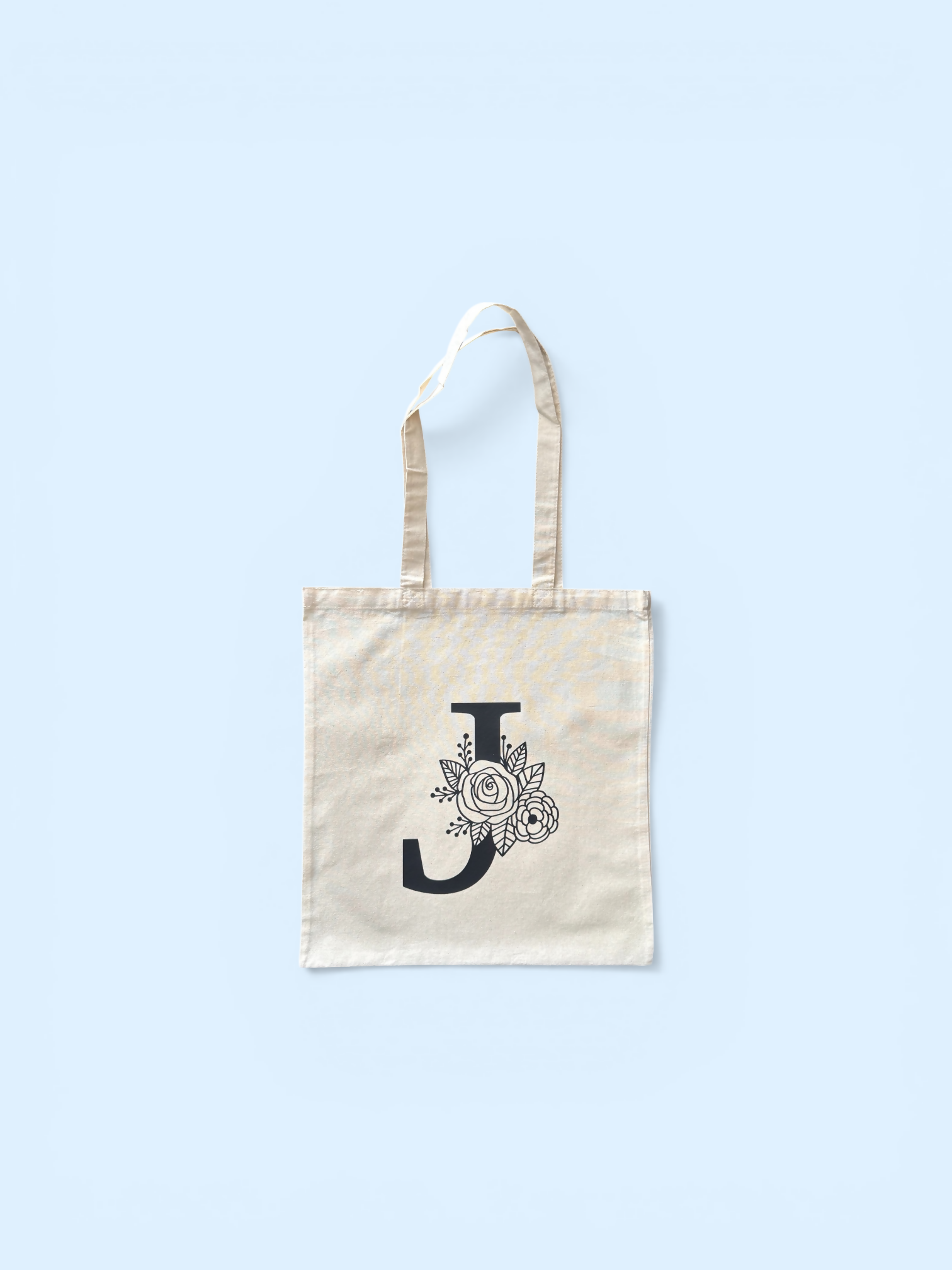 J Monogram tote bag