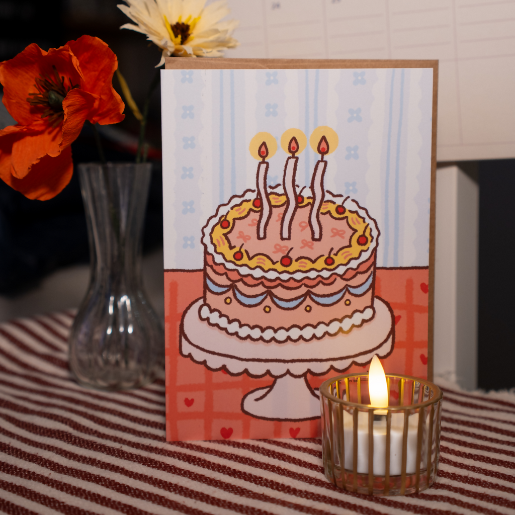 Celebratory Cake Greeting Card