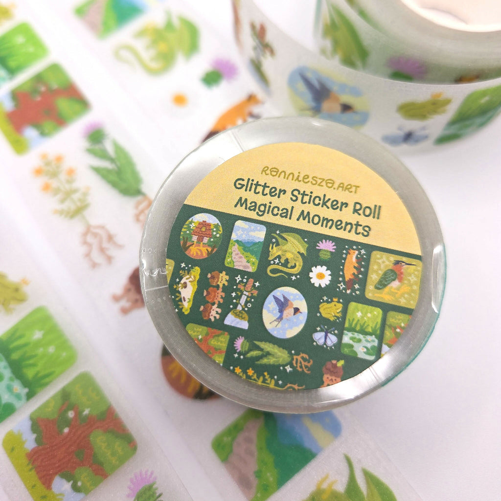 Magical Moments Glitter Sticker Roll