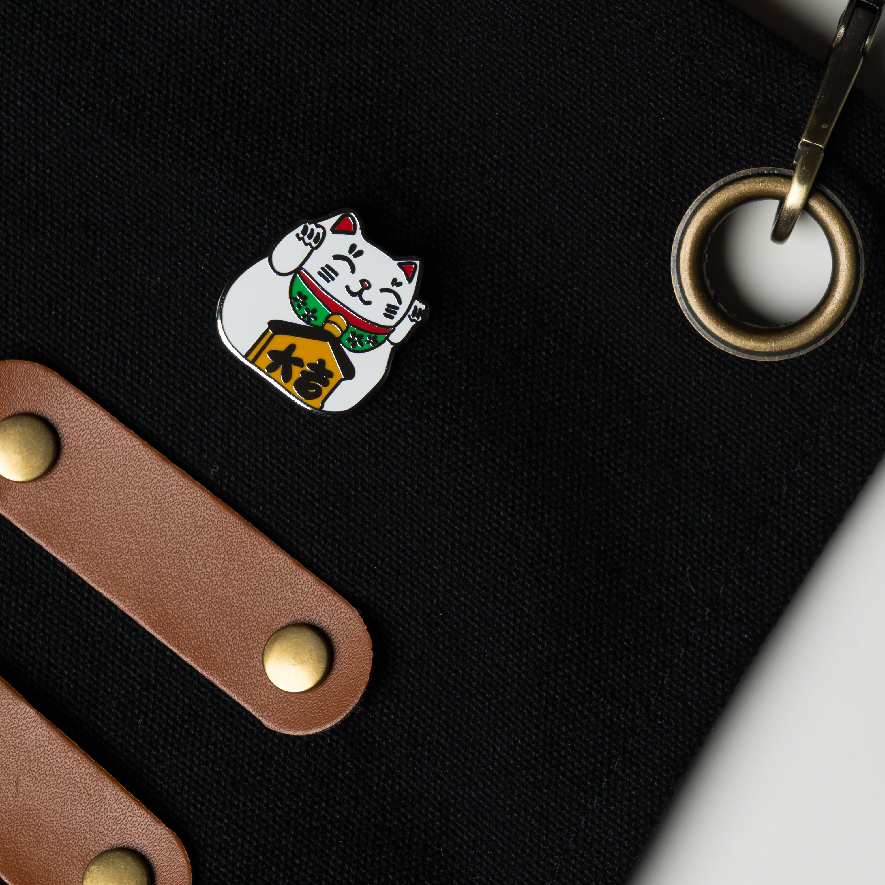 Lucky Cat Enamel Pin