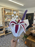 Rosy Lily Crochet Bouquet