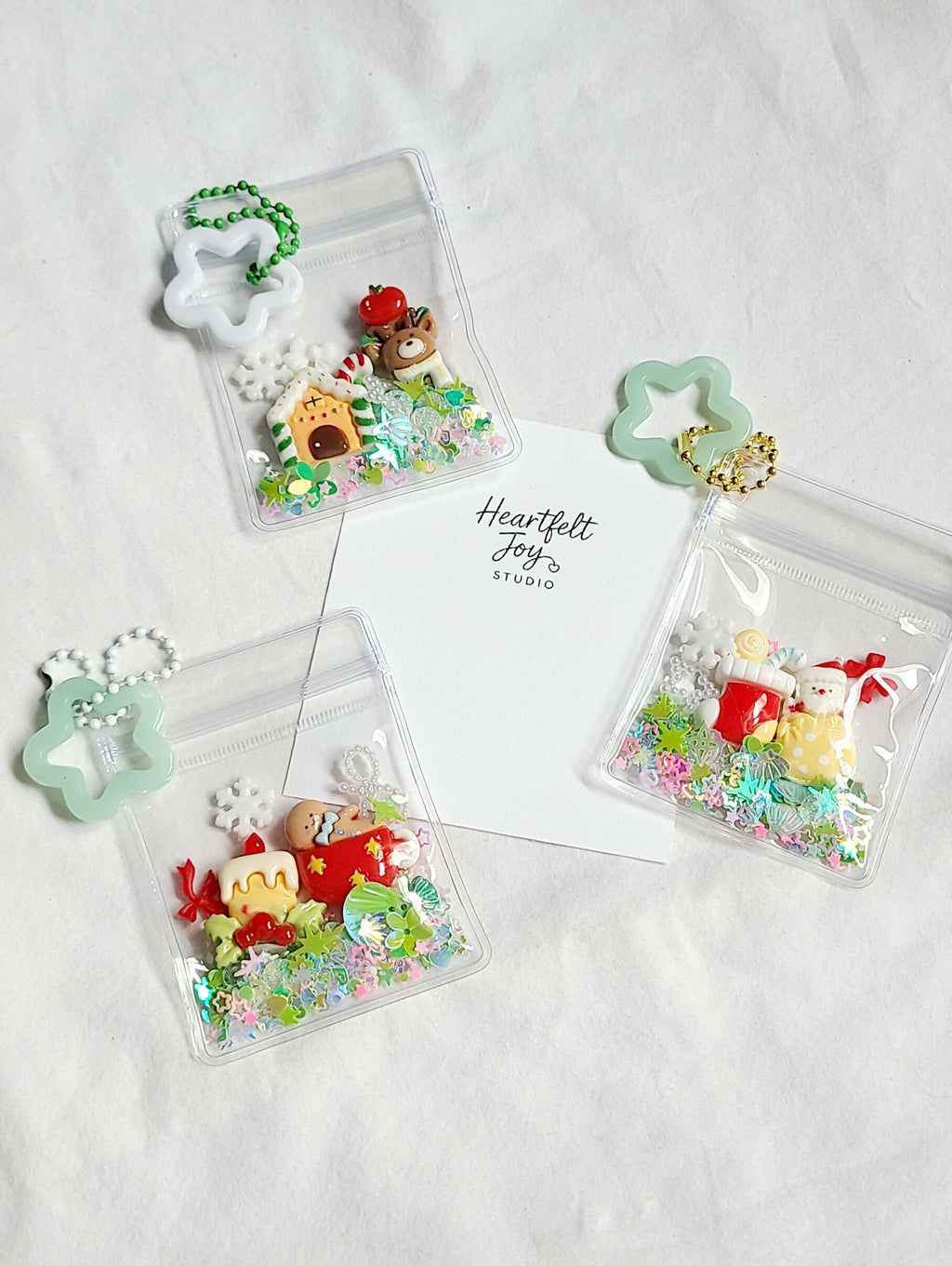 Shaker Pouch Bag Accessory - Christmas