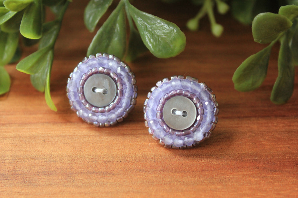 Light Purple Button Blanket Studs