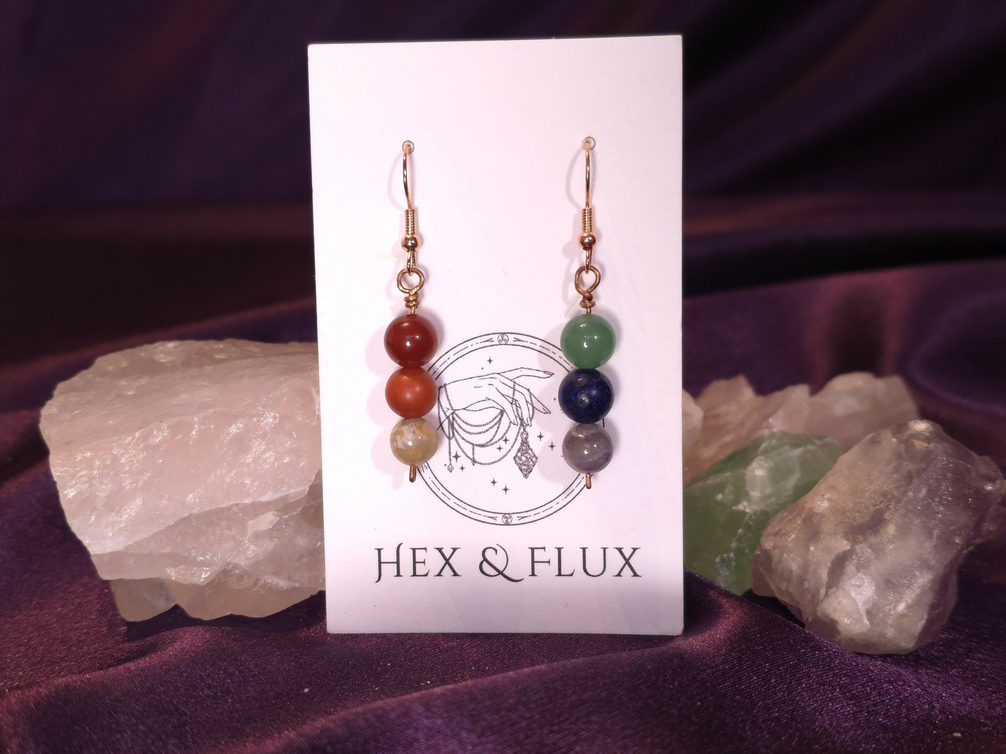 Rainbow Gemstone Earrings