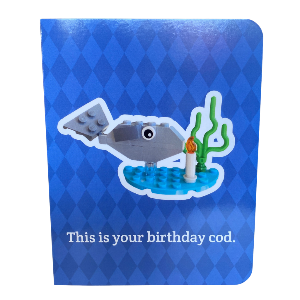 "This is your birthday cod" ~ Card with Lego