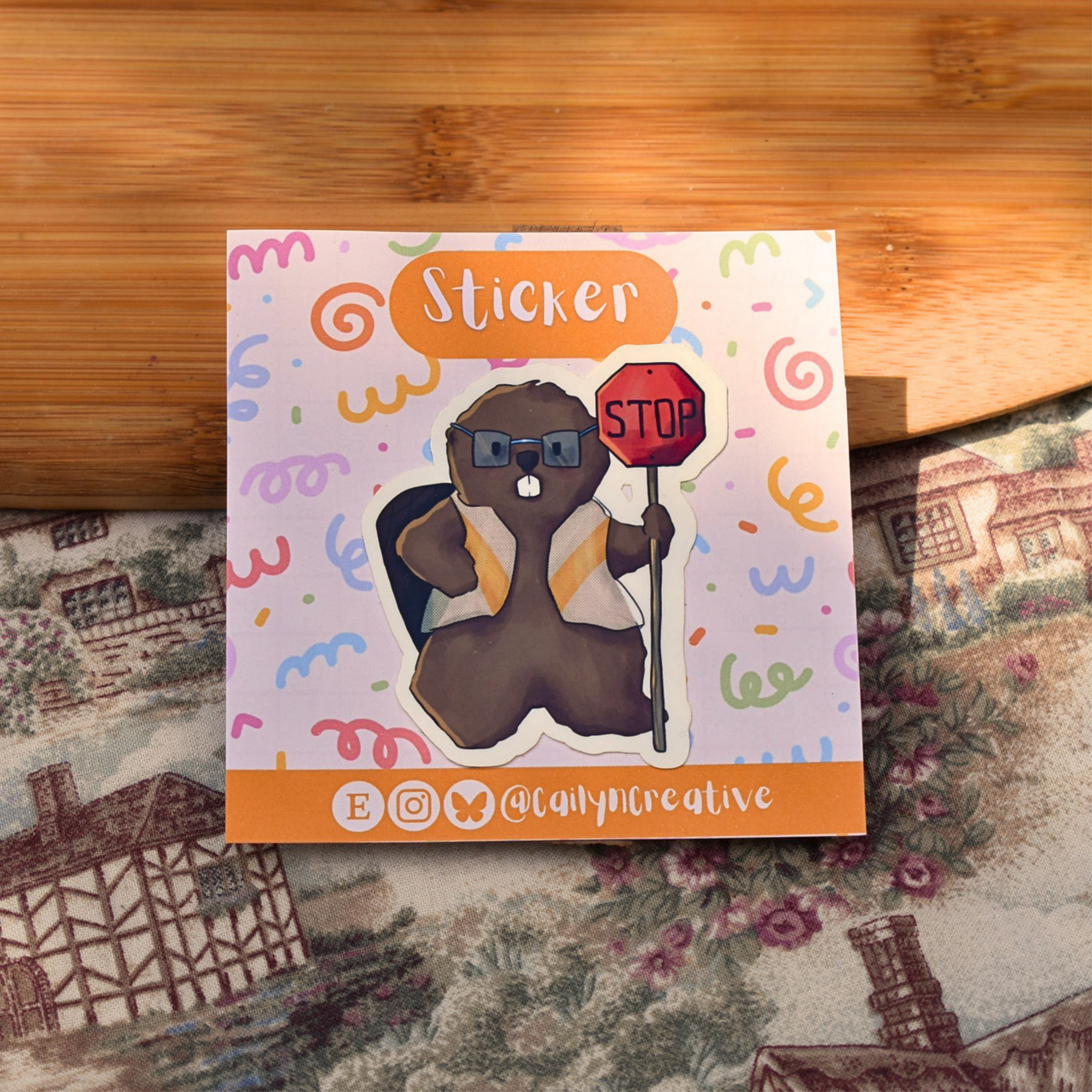 Saftey Beaver Sticker