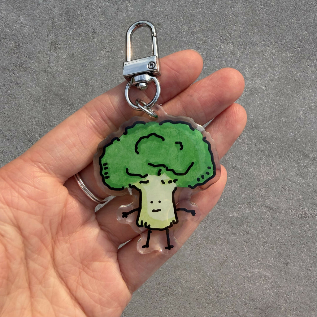 Broccoli Keychain