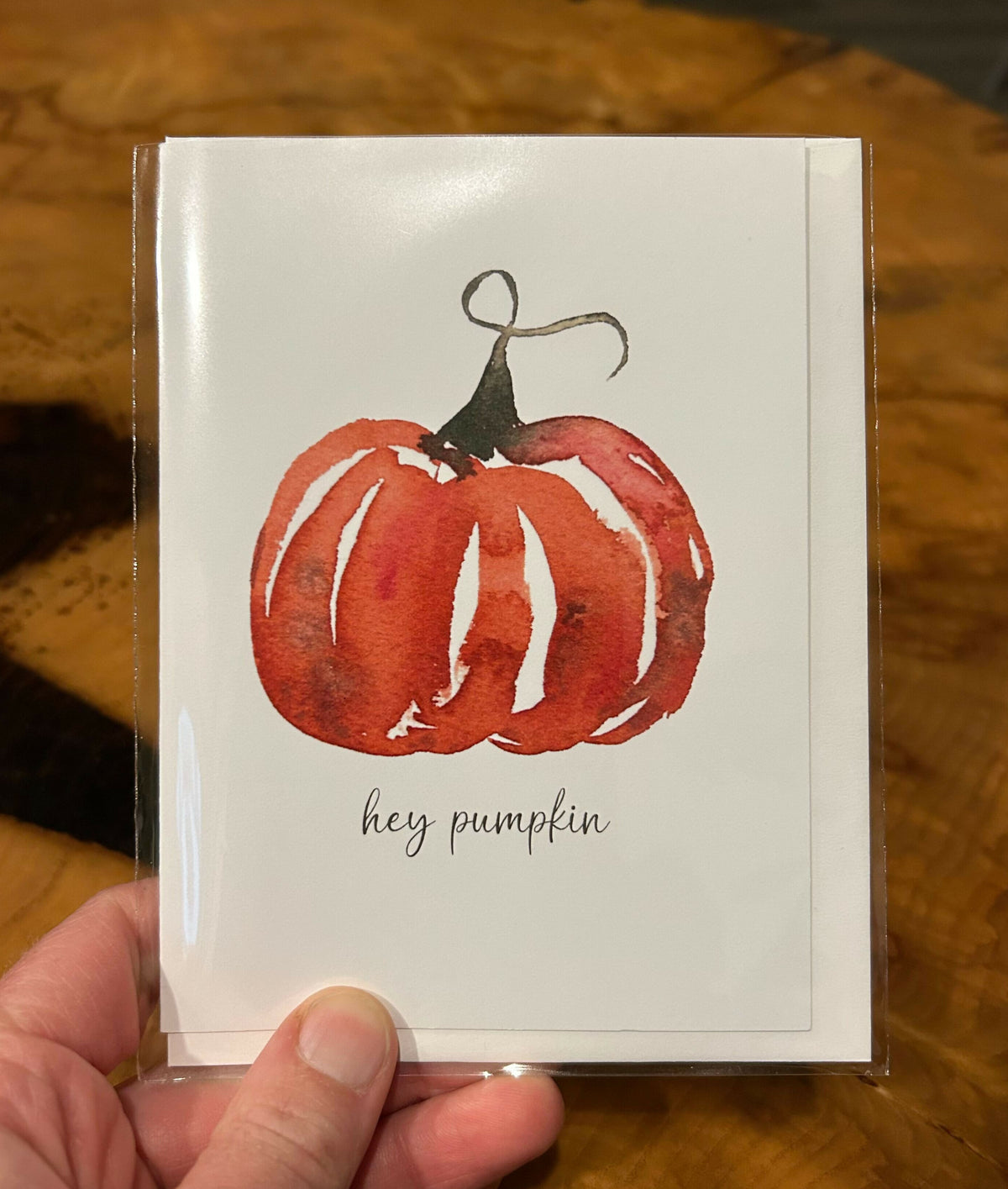 Greeting Card: Hey pumpkin