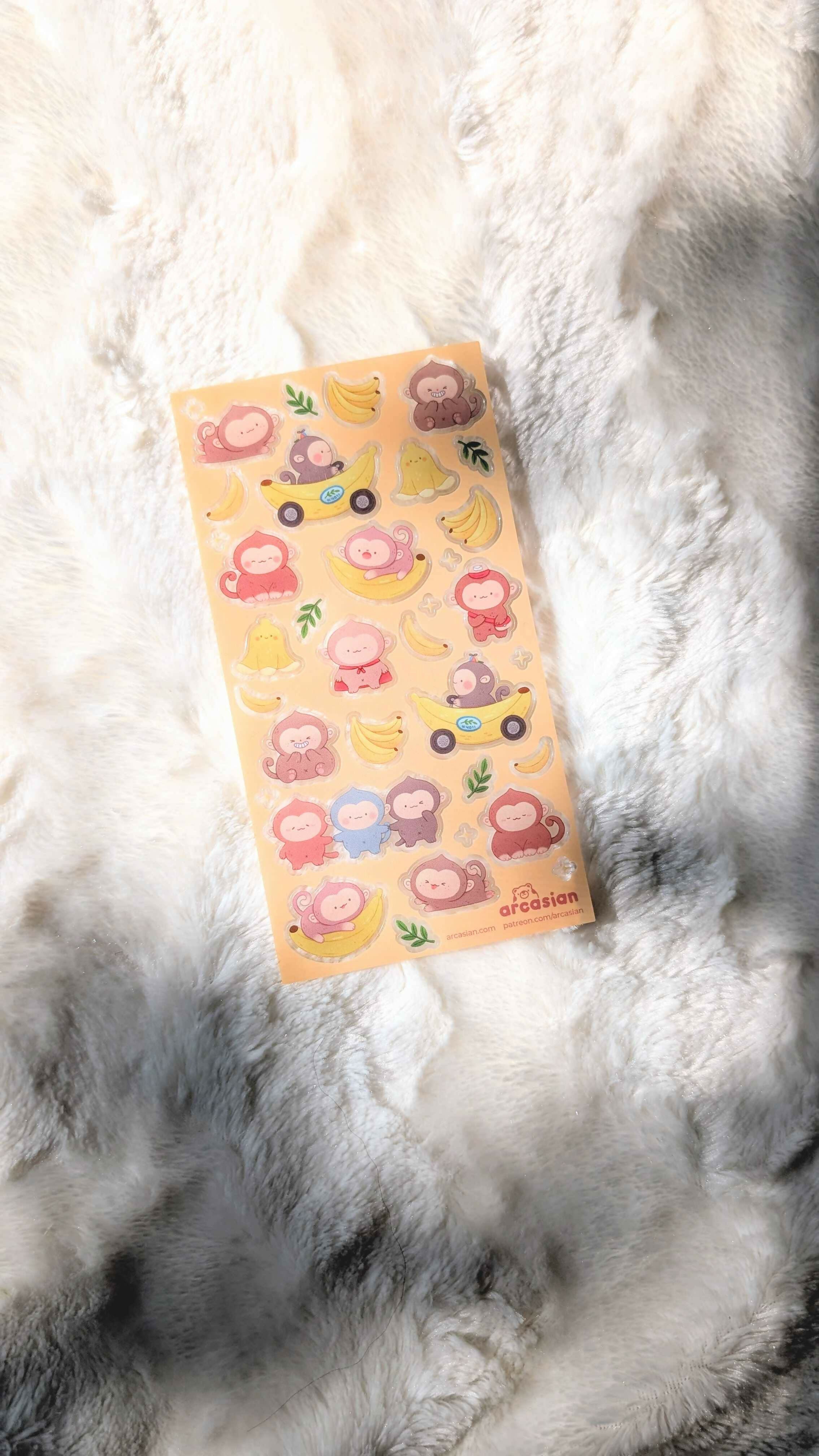 Little Monkeys Sticker Sheet