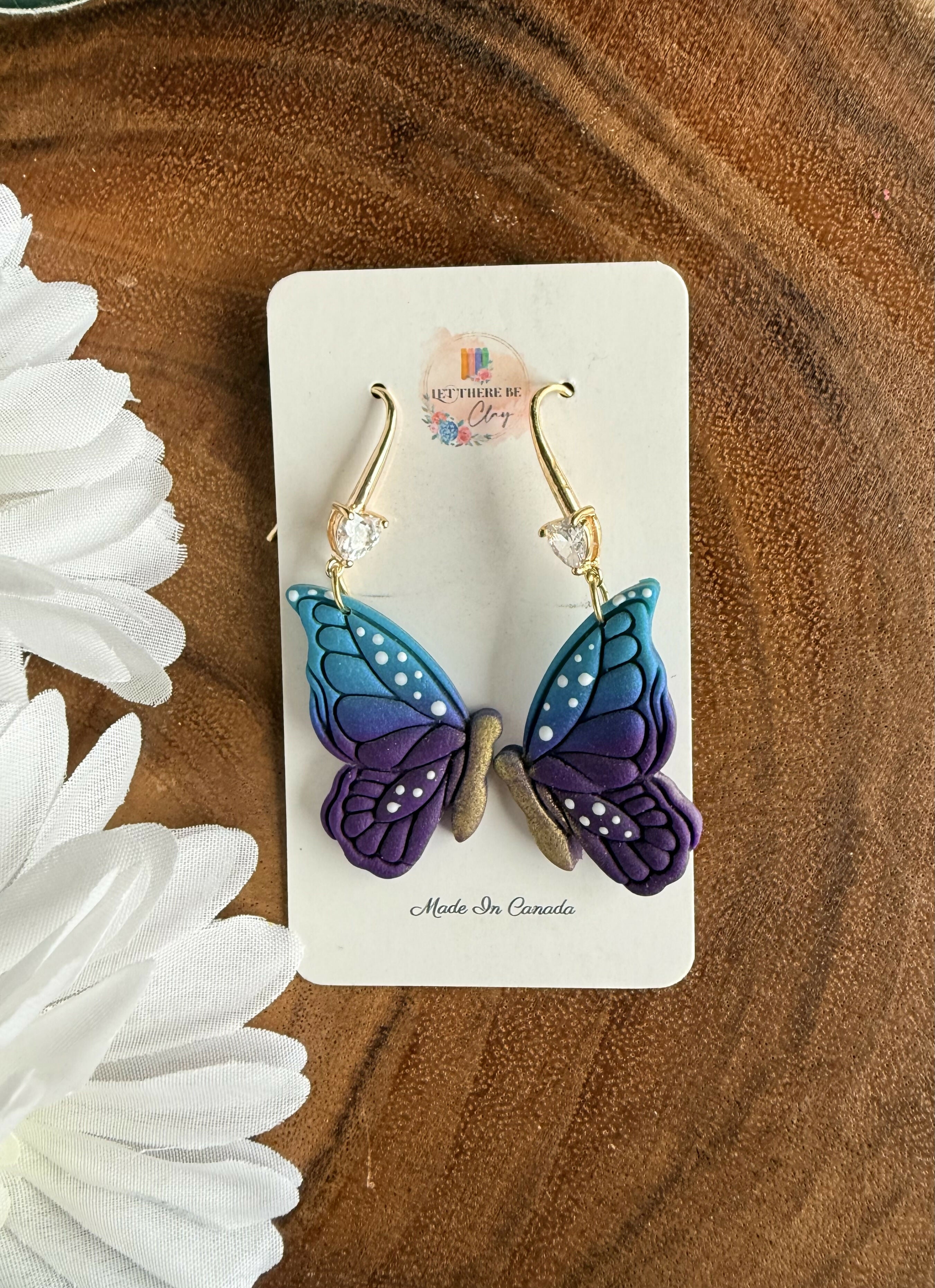 Colorful Butterfly Earrings