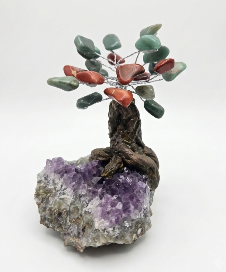 Amethyst, Red Jasper, Green Aventurine