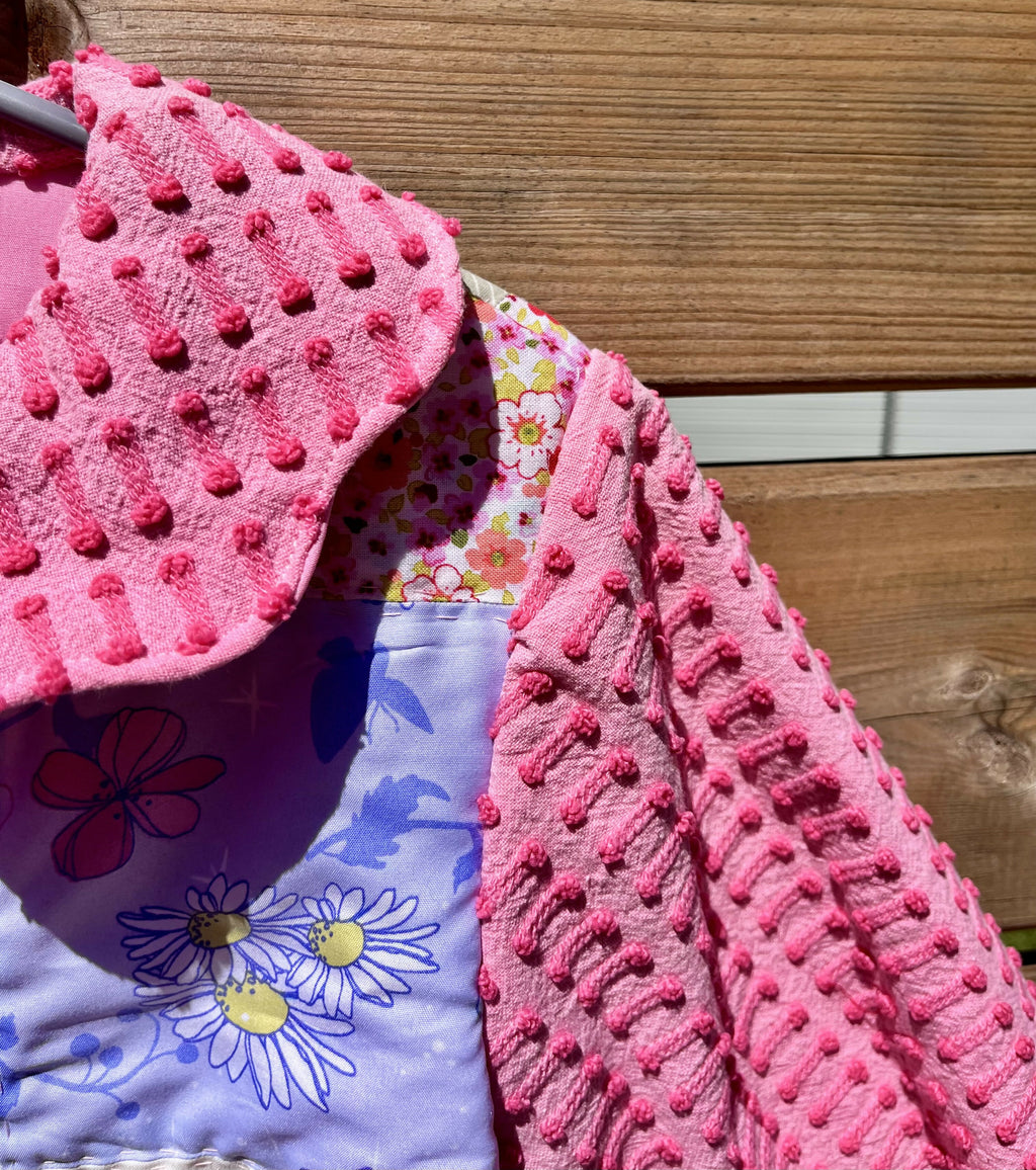 Pink Patchwork Paisley Coat