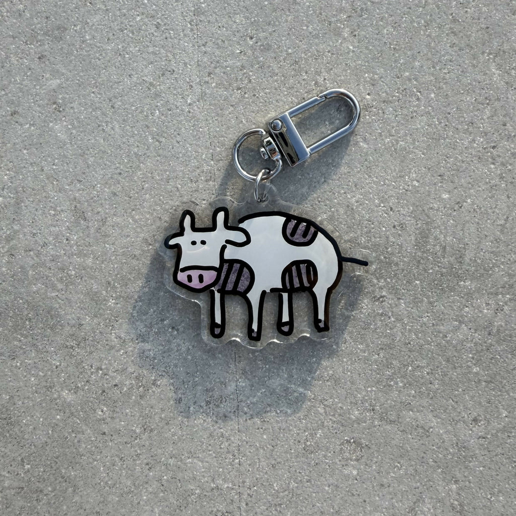 Cow Keychain