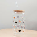 Cat Head Glass Tumbler