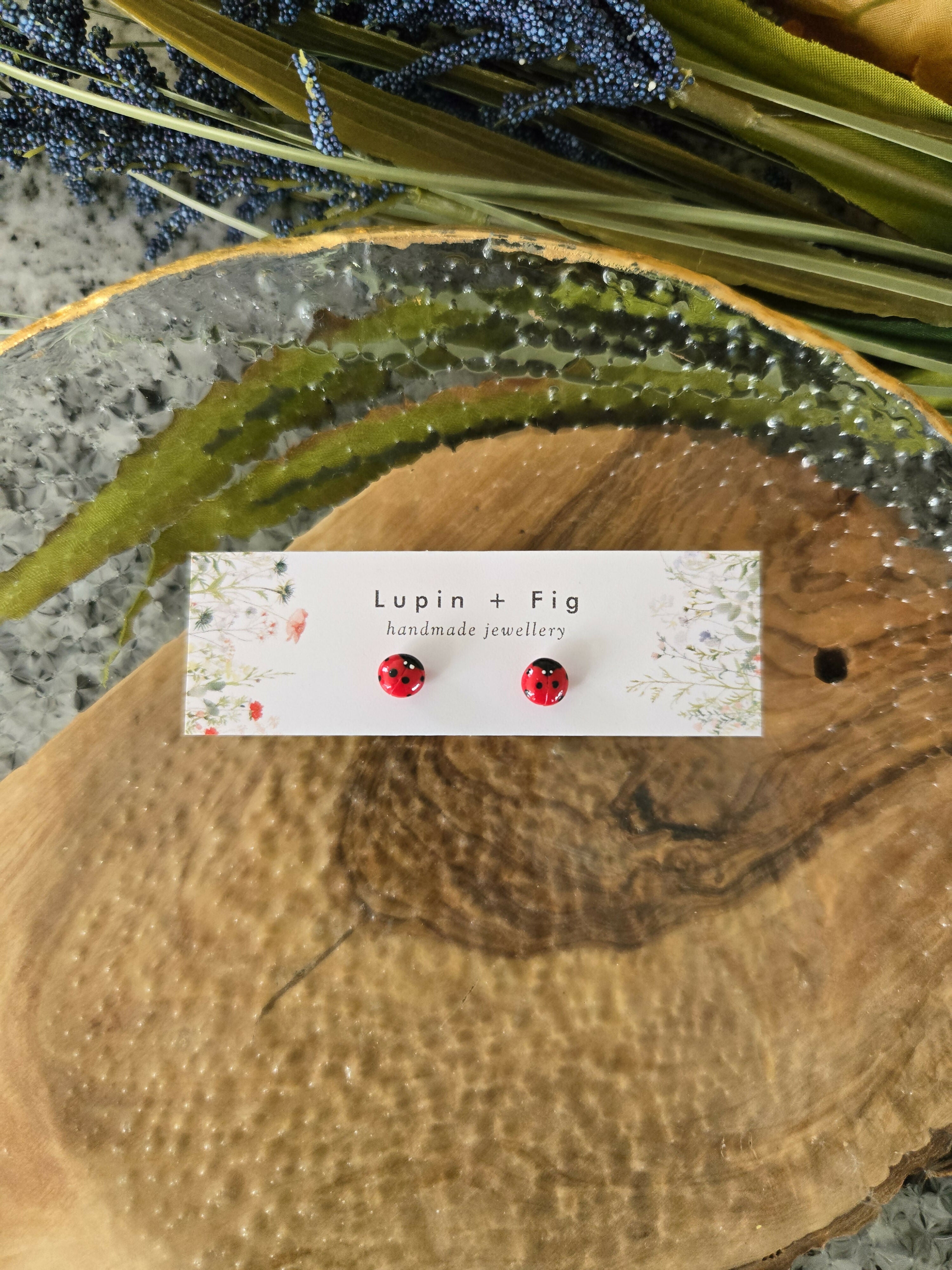 Ladybug Studs