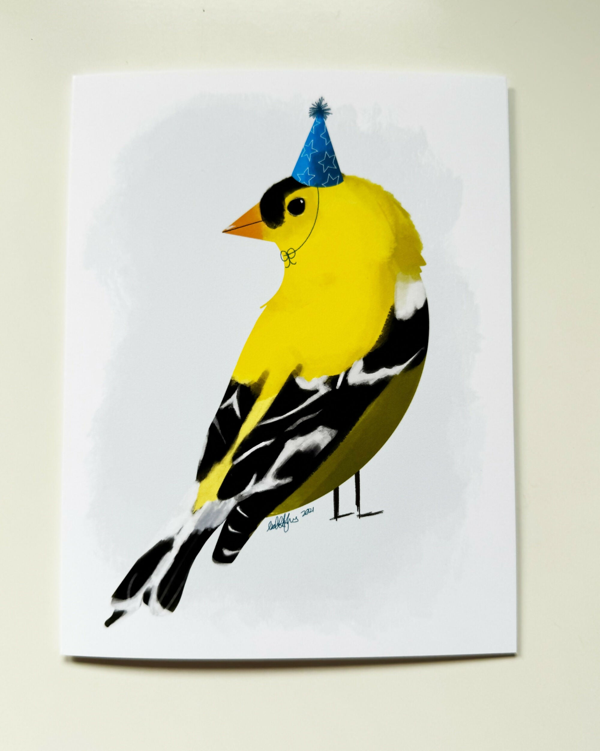Party Birds Blank Greeting Cards