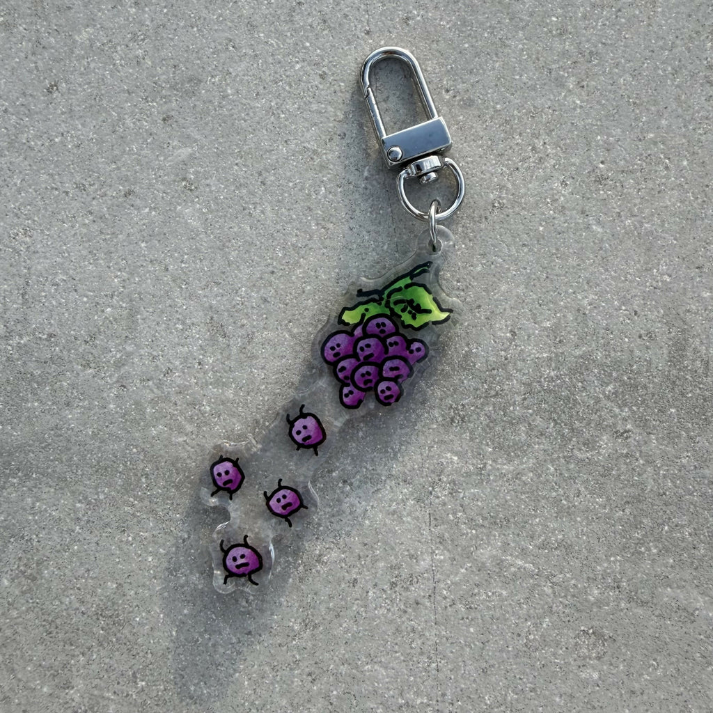 Running Grapes Keychain